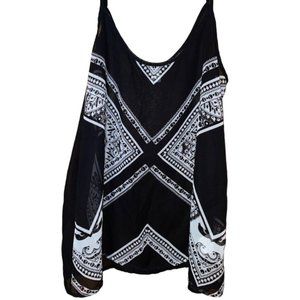 Old Navy Black and White Sheer Top - Size XS